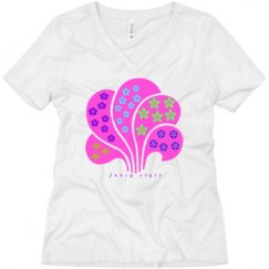 Ladies Relaxed Fit V-Neck Tee