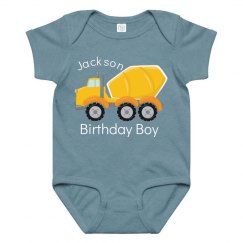 Birthday Boy Cement Truck