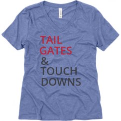 Ladies Relaxed Fit Super Soft Triblend V-Neck Tee