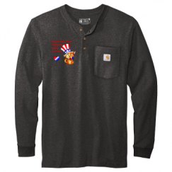 Unisex Carhartt Long Sleeve Henley Tee 