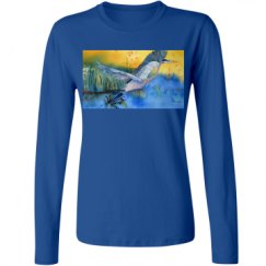 Ladies Relaxed Fit Basic Long Sleeve Tee