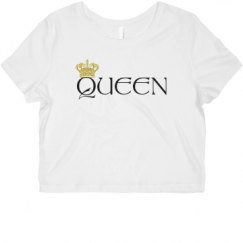 Ladies Slim Fit Crop Top Tee