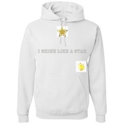 I shine like a star gold star hoodie