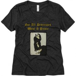 Ladies Relaxed Fit Super Soft Triblend V-Neck Tee