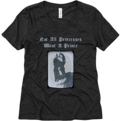 Ladies Relaxed Fit Super Soft Triblend V-Neck Tee