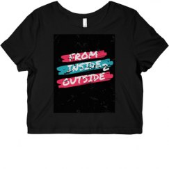 Ladies Slim Fit Crop Top Tee