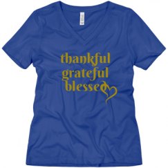 Ladies Relaxed Fit V-Neck Tee