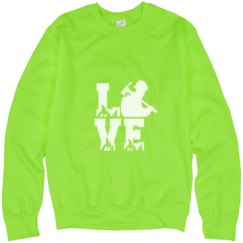 Unisex Neon Crewneck Sweatshirt