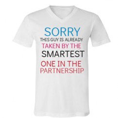 Unisex V-Neck Jersey Tee