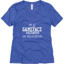 Ladies Relaxed Fit Super Soft Triblend V-Neck Tee