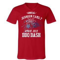 Unisex V-Neck Jersey Tee