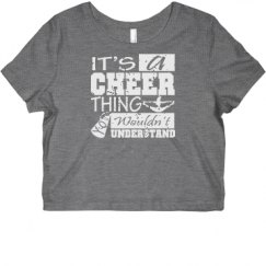 Ladies Slim Fit Crop Top Tee