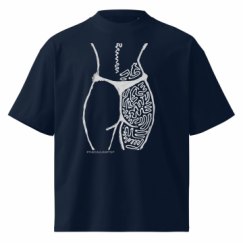 Unisex Organic Oversized High Neck T-Shirt