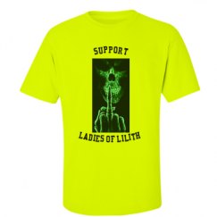 Unisex Ultra Cotton Safety Neon Crewneck Tee