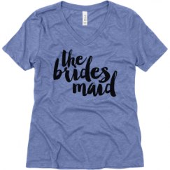 Ladies Relaxed Fit Super Soft Triblend V-Neck Tee