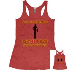 DONDIFITNESS LADIES RELAX SOFT RACERBACK TANK TOP