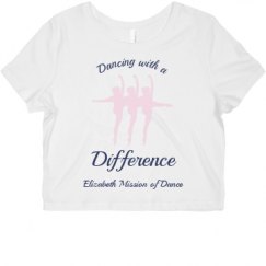 Ladies Slim Fit Crop Top Tee