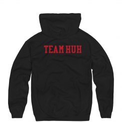 Team Huh Black heavyweight Hoodie 