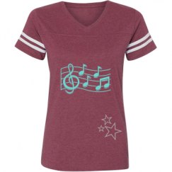 Ladies Relaxed Fit Vintage Sports Tee