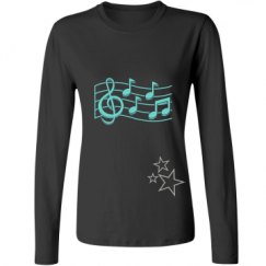 Ladies Relaxed Fit Basic Long Sleeve Tee