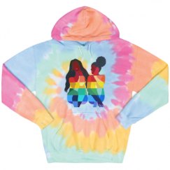 Unisex Tie-Dye Fleece Hoodie
