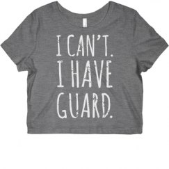 Ladies Slim Fit Crop Top Tee