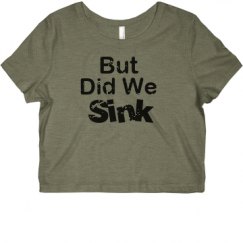 Ladies Slim Fit Crop Top Tee