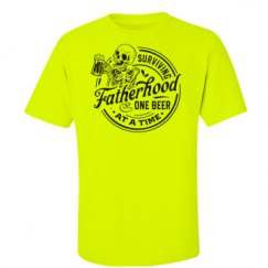 Unisex Ultra Cotton Safety Neon Crewneck Tee