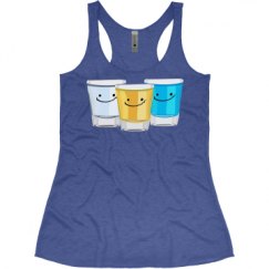 Ladies Slim Fit Super Soft Racerback Triblend Tank