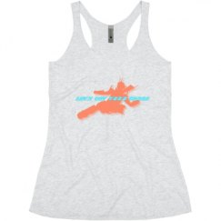 Ladies Slim Fit Super Soft Racerback Triblend Tank