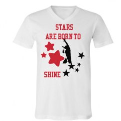 Unisex V-Neck Jersey Tee