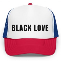 Black Love Snap Back 2 Tone Hat