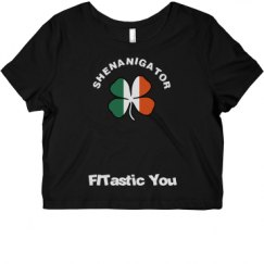 Ladies Slim Fit Crop Top Tee