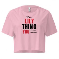 Ladies Festival Cali Crop Top Tee