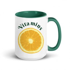 15oz Ceramic Mug with Color Inside