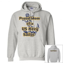 Proud Navy Mom Hoodie