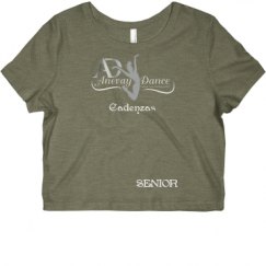 Ladies Slim Fit Crop Top Tee