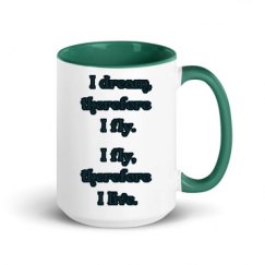 15oz Ceramic Mug with Color Inside