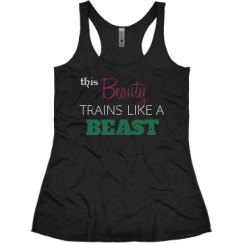 Ladies Slim Fit Super Soft Racerback Triblend Tank