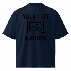 Unisex Organic Oversized High Neck T-Shirt