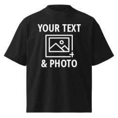 Unisex Organic Oversized High Neck T-Shirt