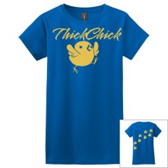 Blue tee w/yellow graphic 