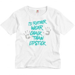 Gymnast rather wear chalk than lipstick shirt