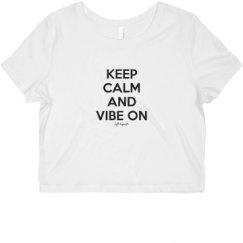 Ladies Slim Fit Crop Top Tee