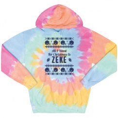 Unisex Tie-Dye Fleece Hoodie