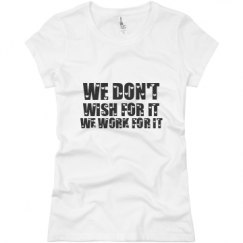 Ladies Slim Fit Basic Promo Jersey Tee