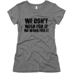 Ladies Slim Fit Super Soft Triblend Tee