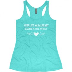 Ladies Slim Fit Super Soft Racerback Triblend Tank