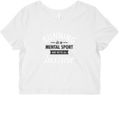 Ladies Slim Fit Crop Top Tee