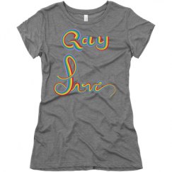 Ladies Slim Fit Super Soft Triblend Tee